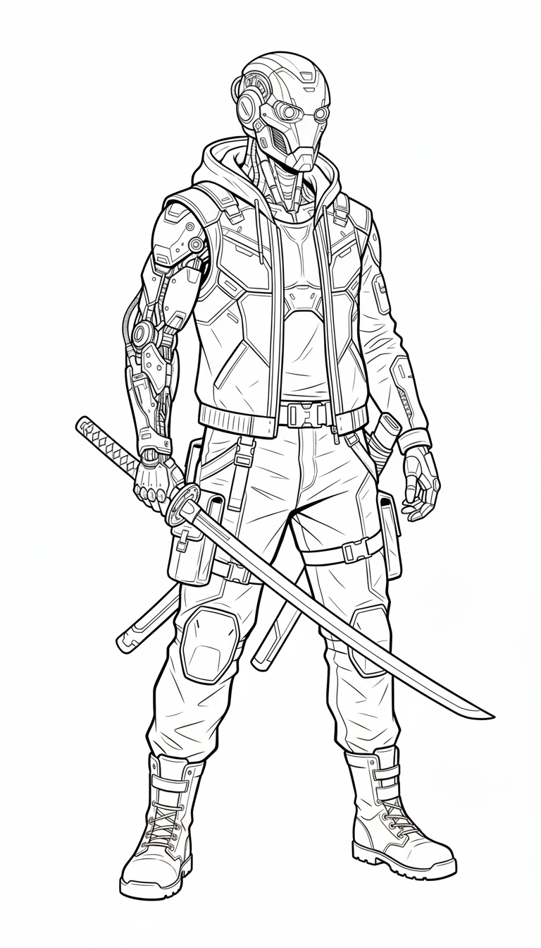 AI Coloring Pages Example 5