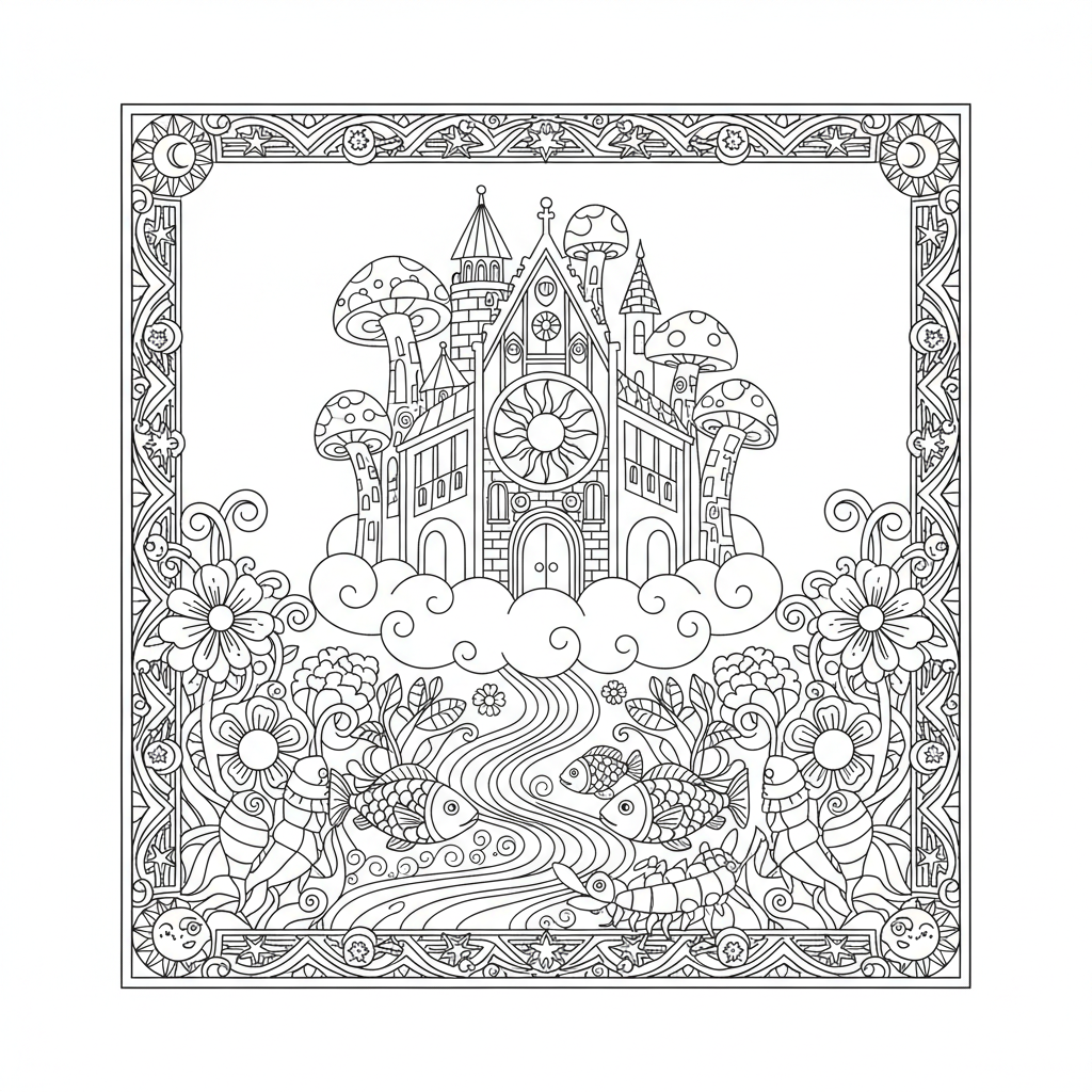 AI Coloring Pages Example 2