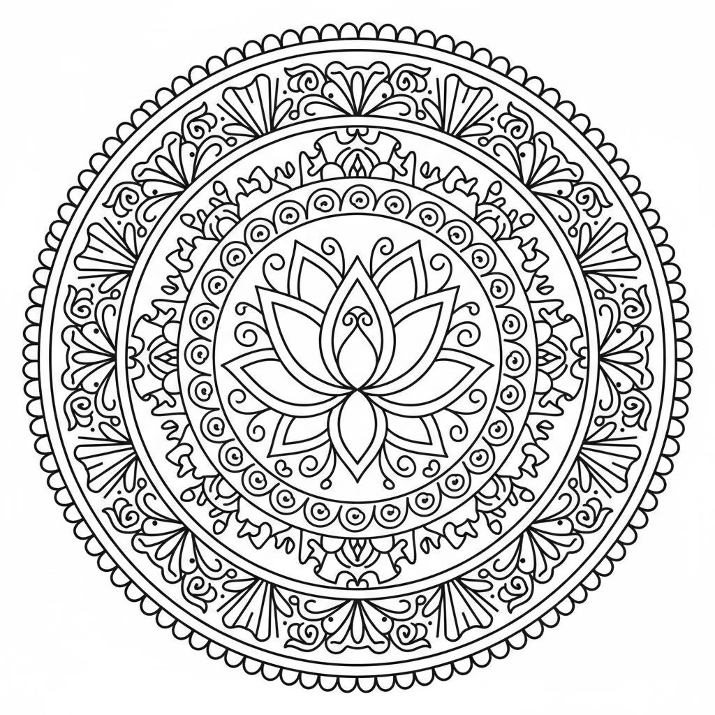Draw me some relaxing coloring pages.