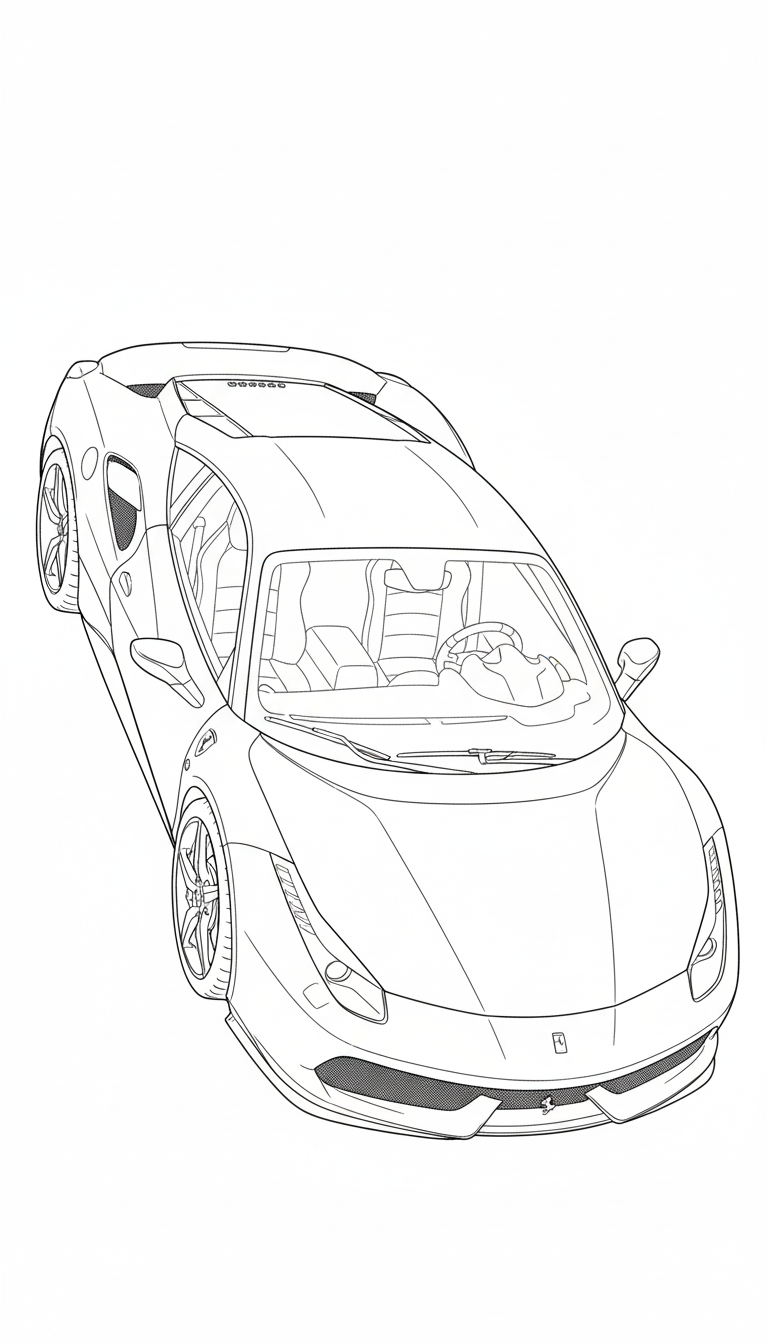 AI Coloring Pages Example 5