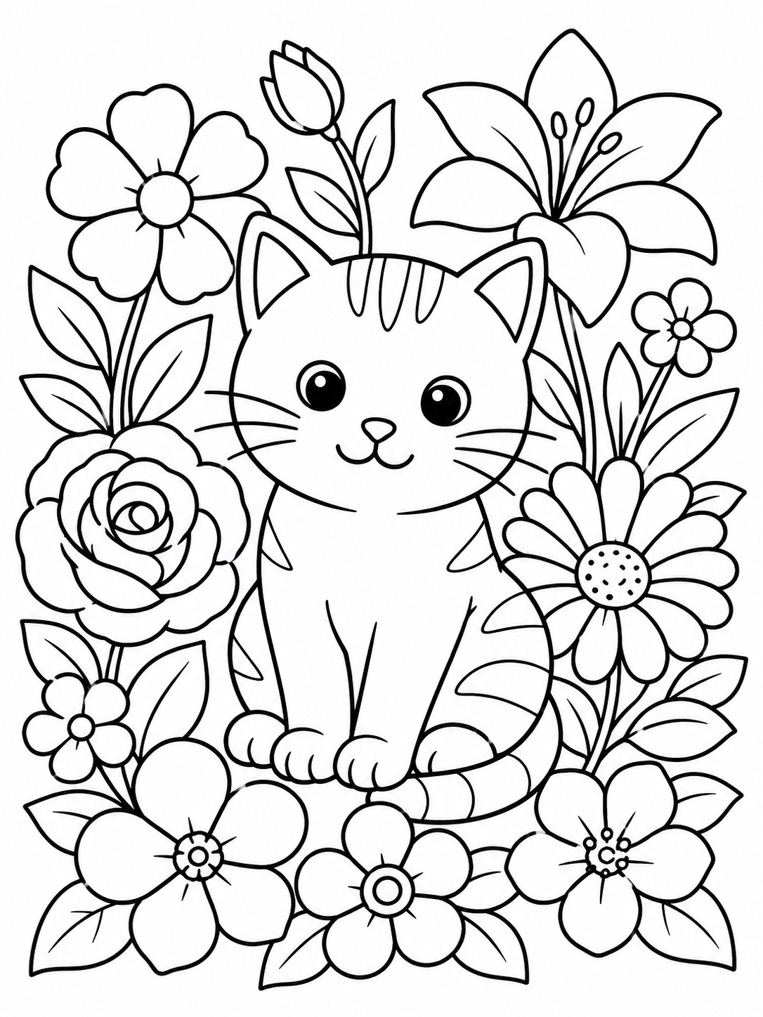 AI Coloring Pages Example 1