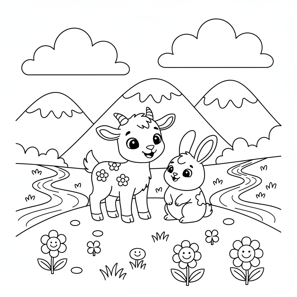 AI Coloring Pages Example 2