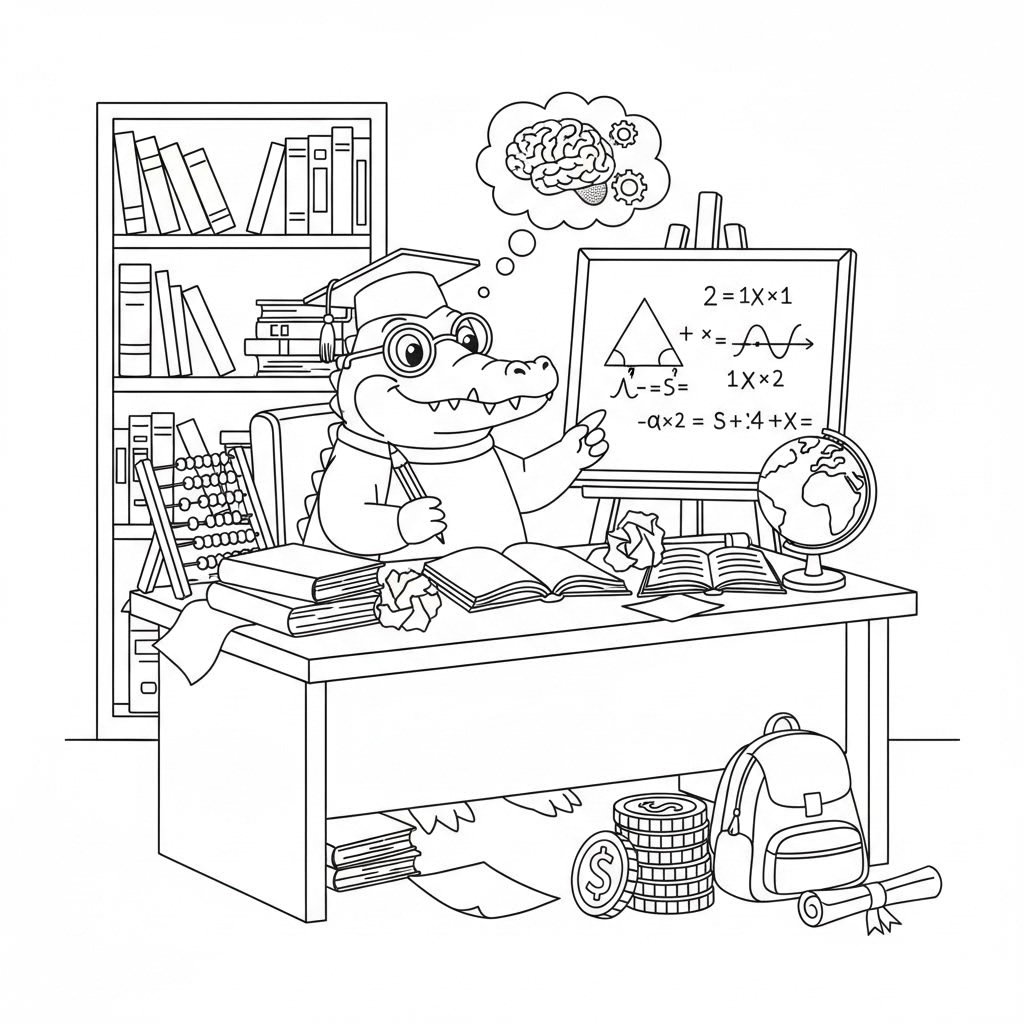 alligator learning college math