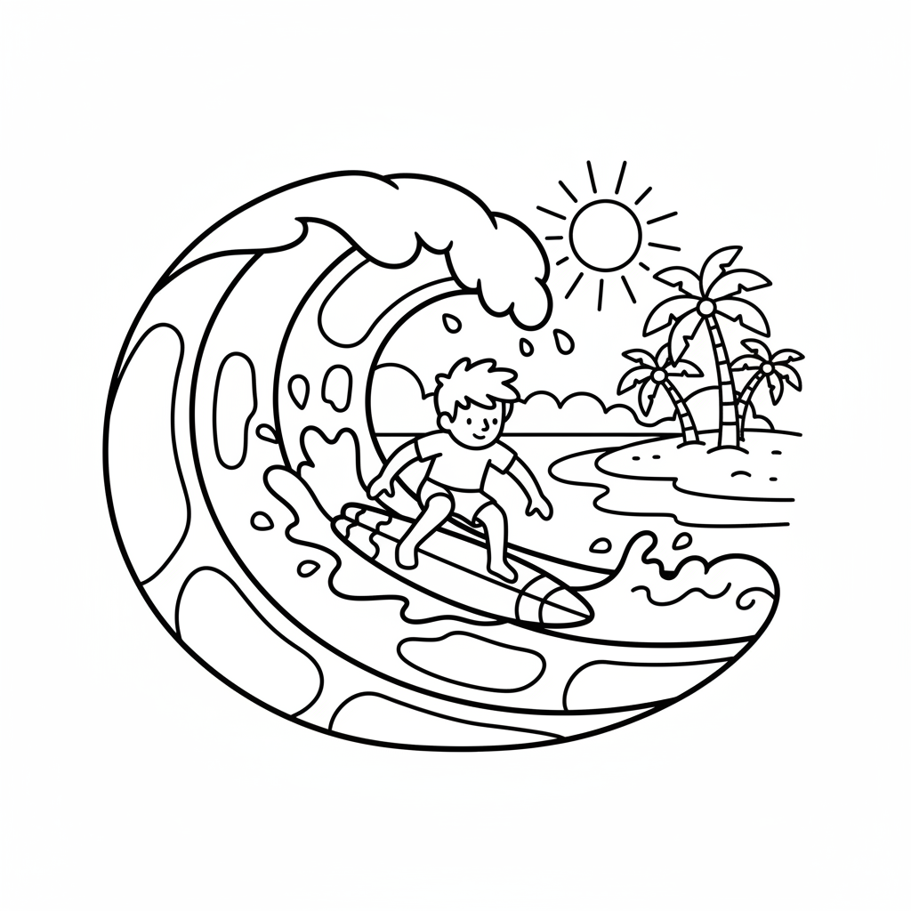 AI Coloring Pages Example 8