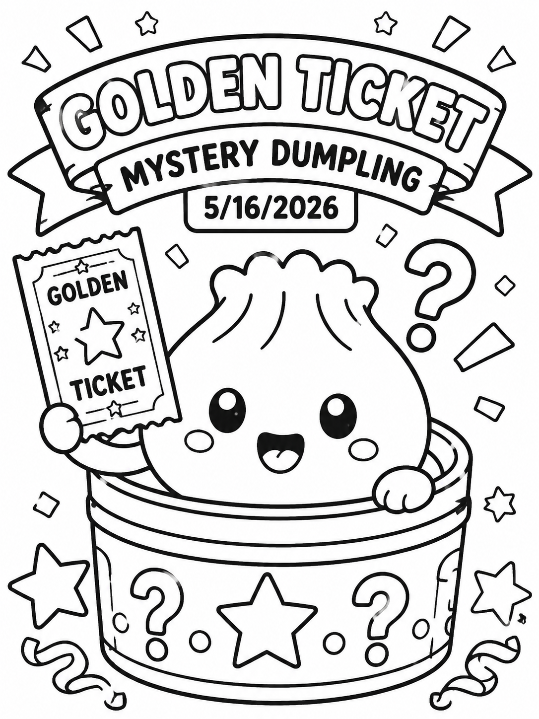 AI Coloring Pages Example 1