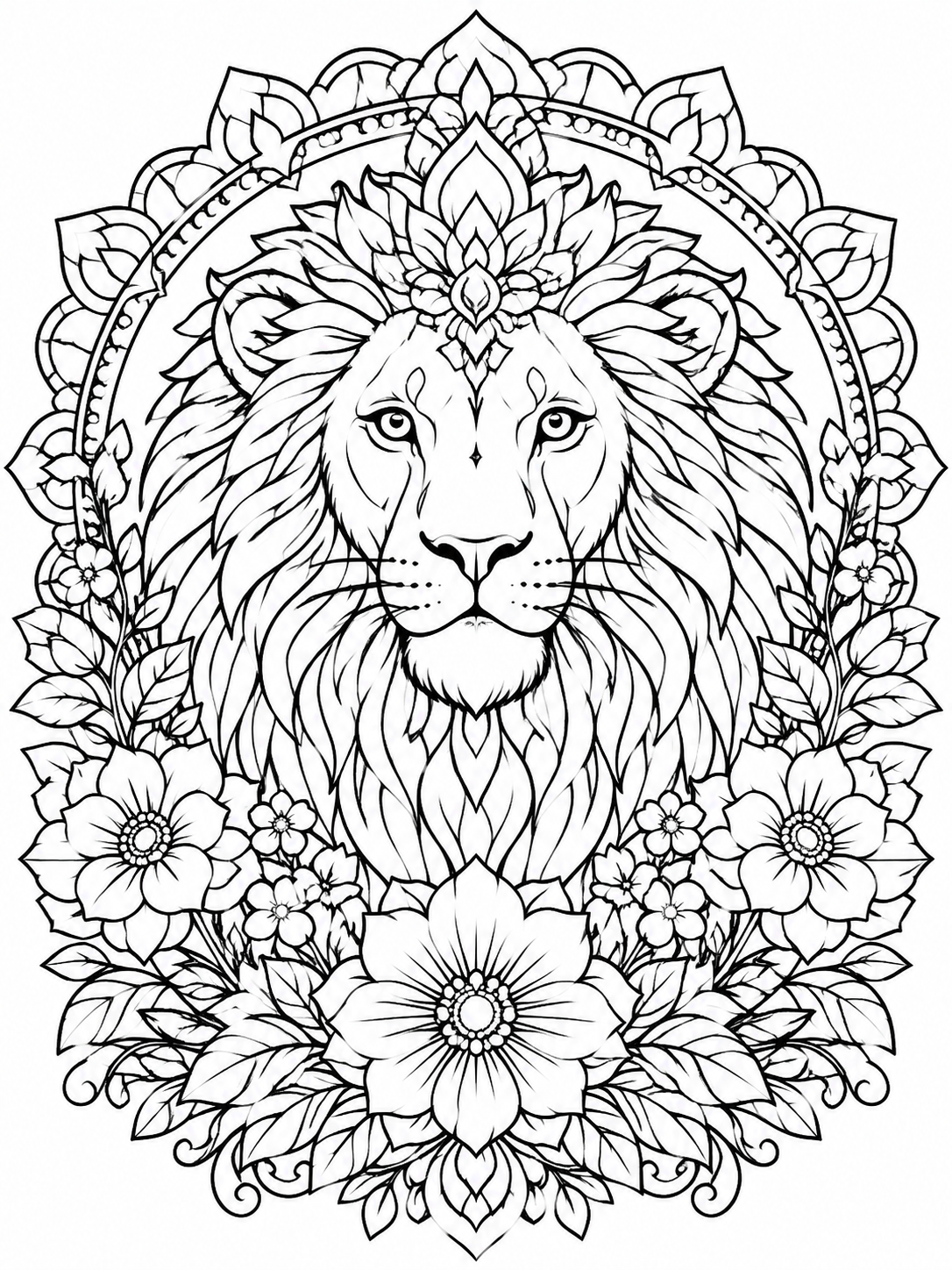AI Coloring Pages Example 9