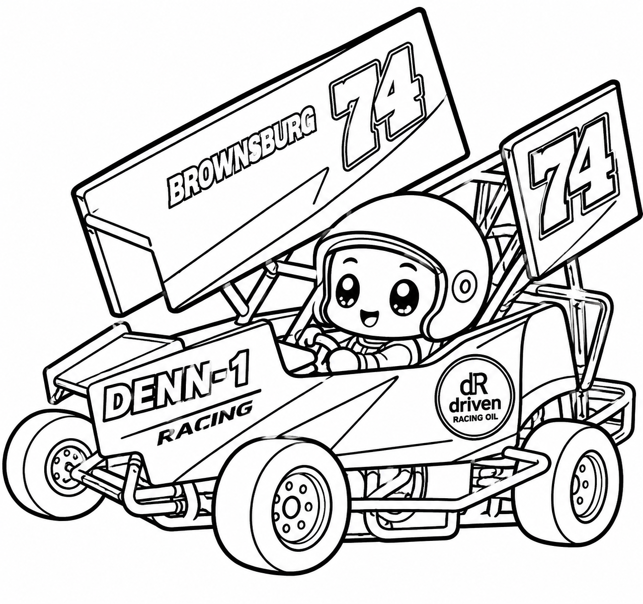 AI Coloring Pages Example 8