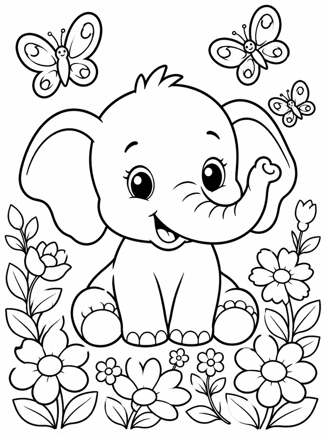 AI Coloring Pages Example 1