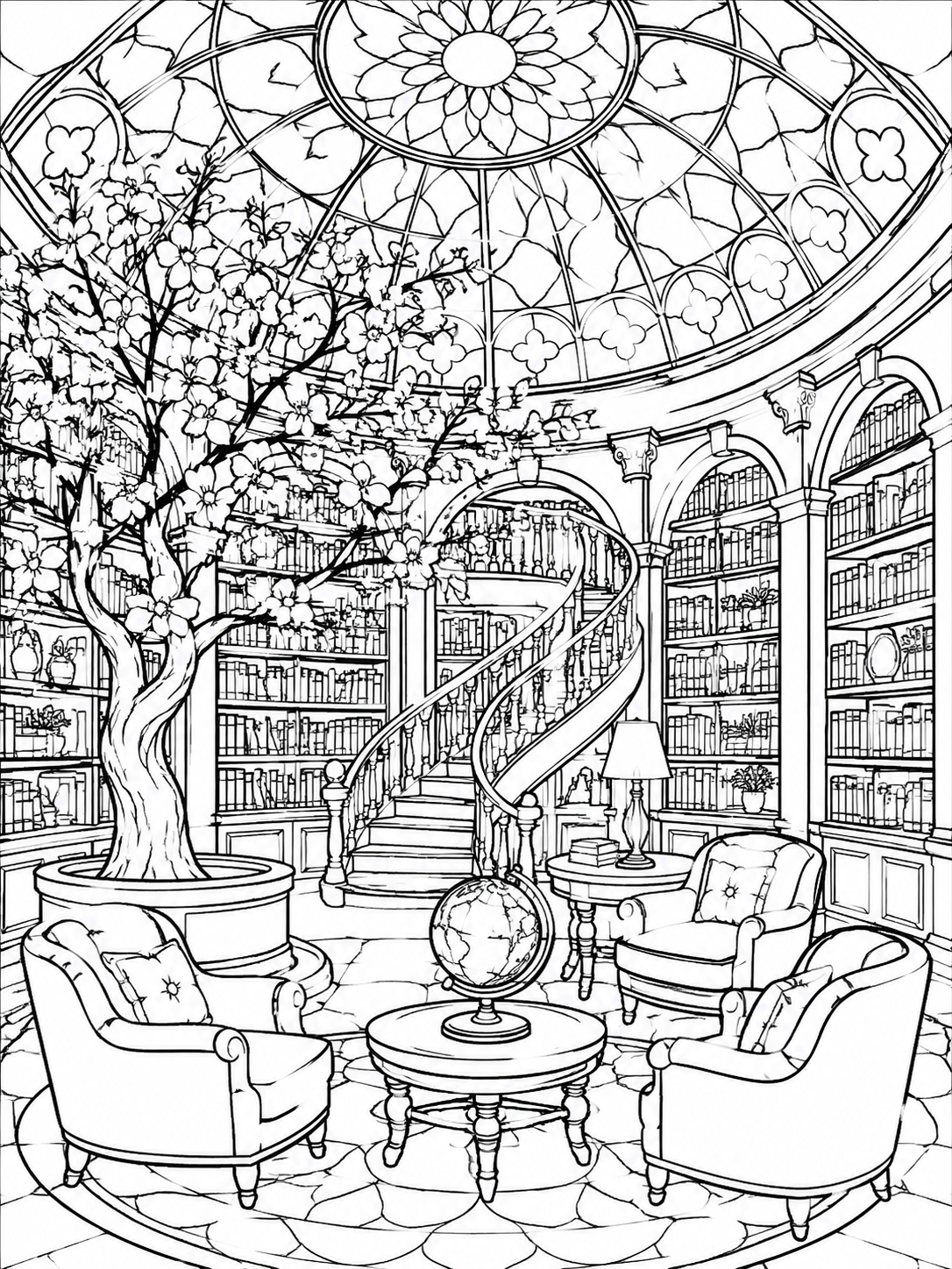 AI Coloring Pages Example 1