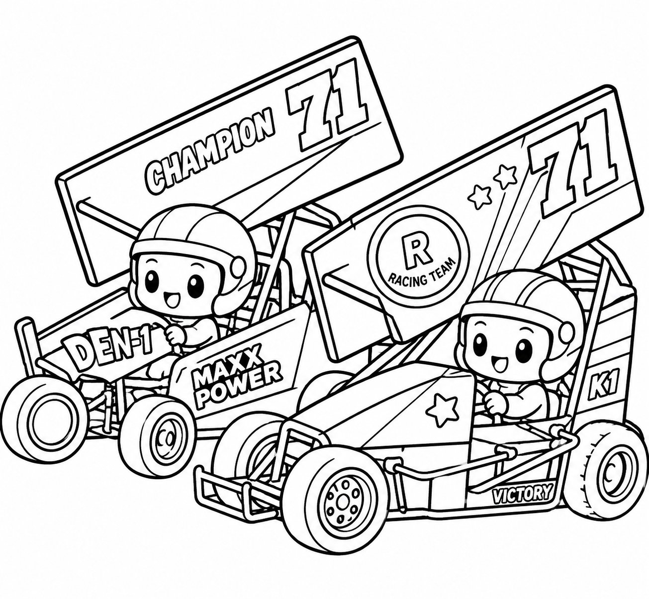 AI Coloring Pages Example 7
