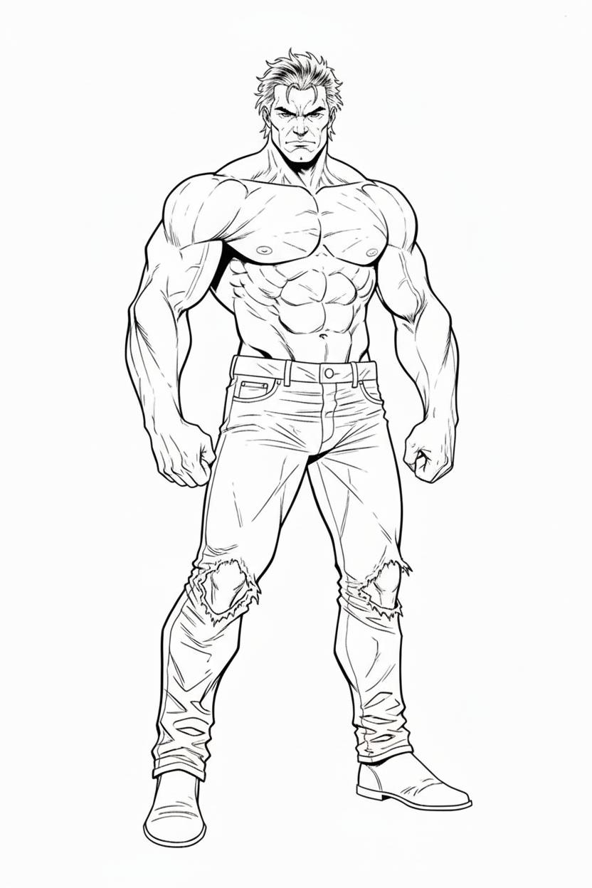 AI Coloring Pages Example 1