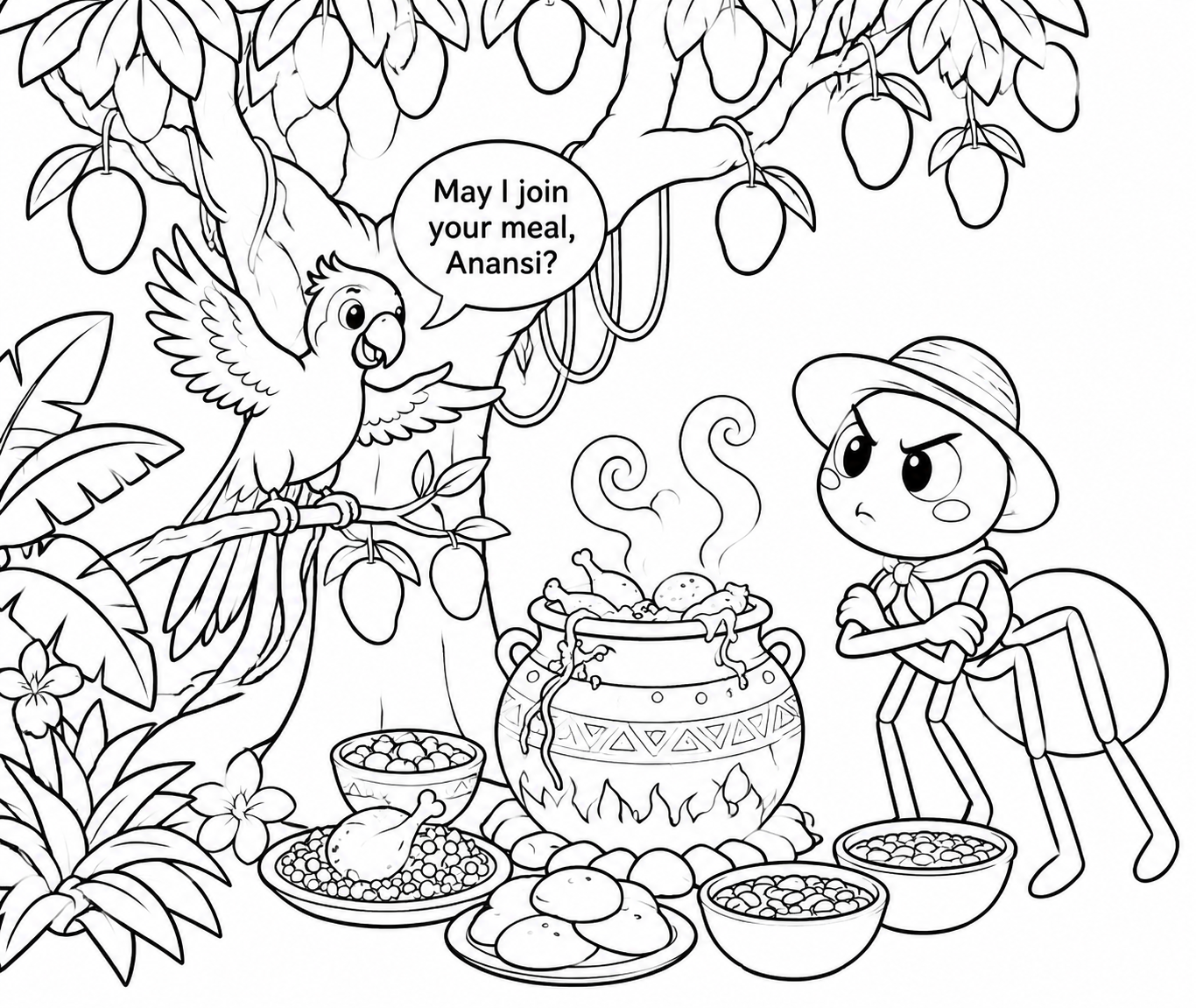AI Coloring Pages Example 3
