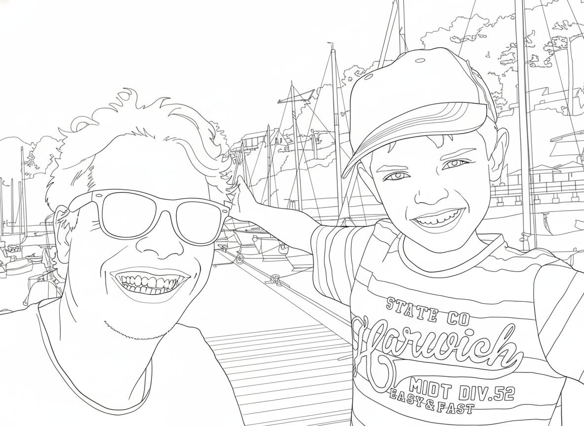 Photo conversion - simple style