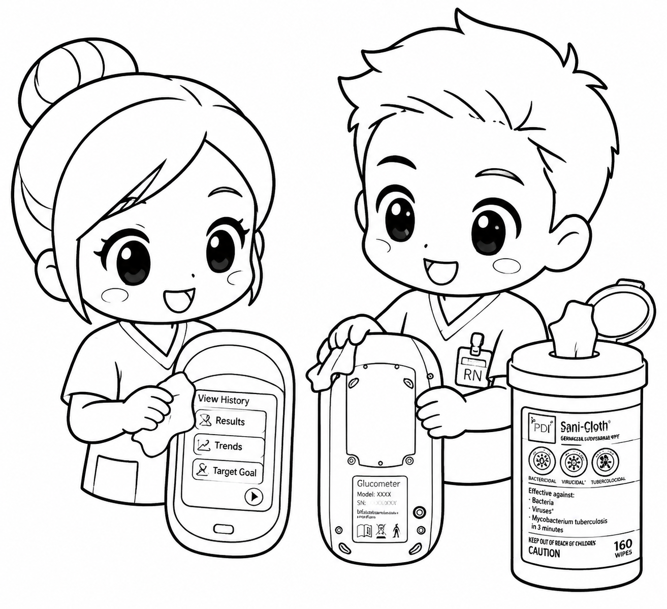 AI Coloring Pages Example 3