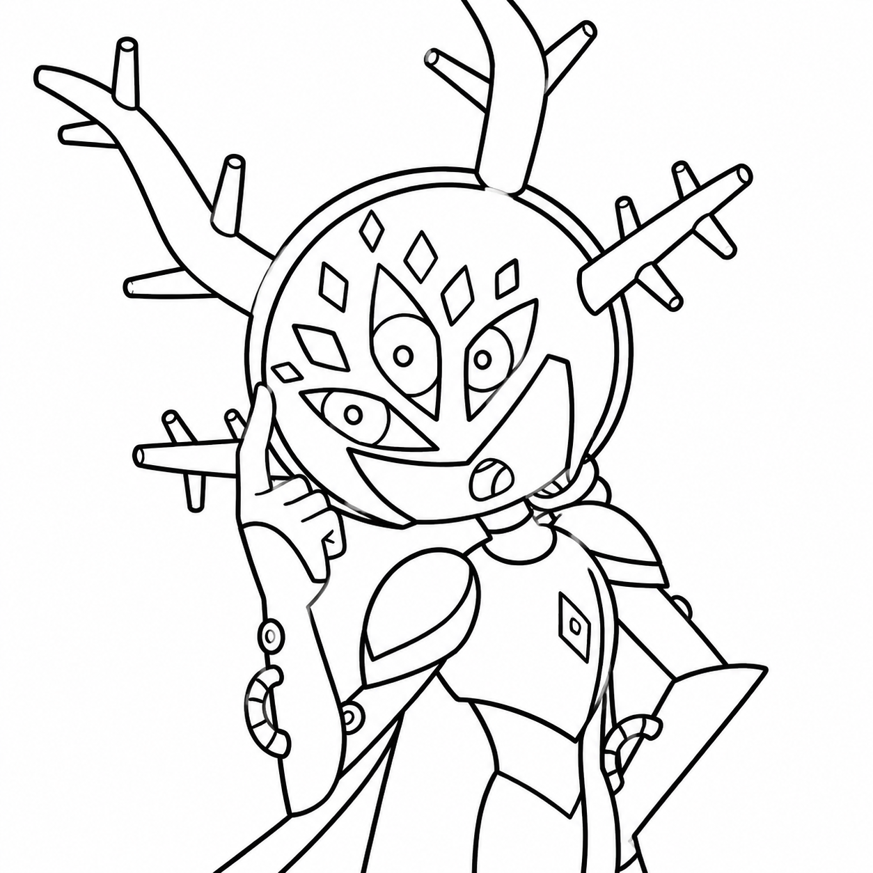 AI Coloring Pages Example 2