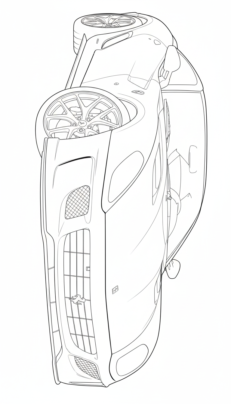 AI Coloring Pages Example 4