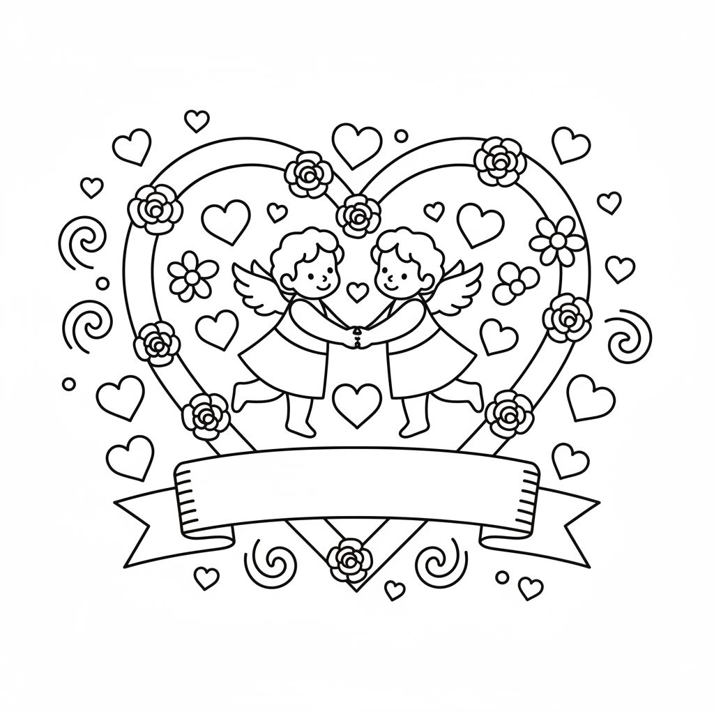 valentines day coloring page