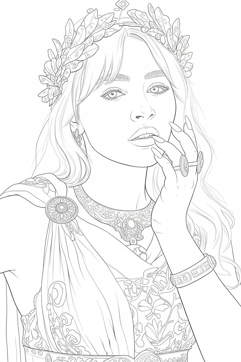 AI Coloring Pages Example 3