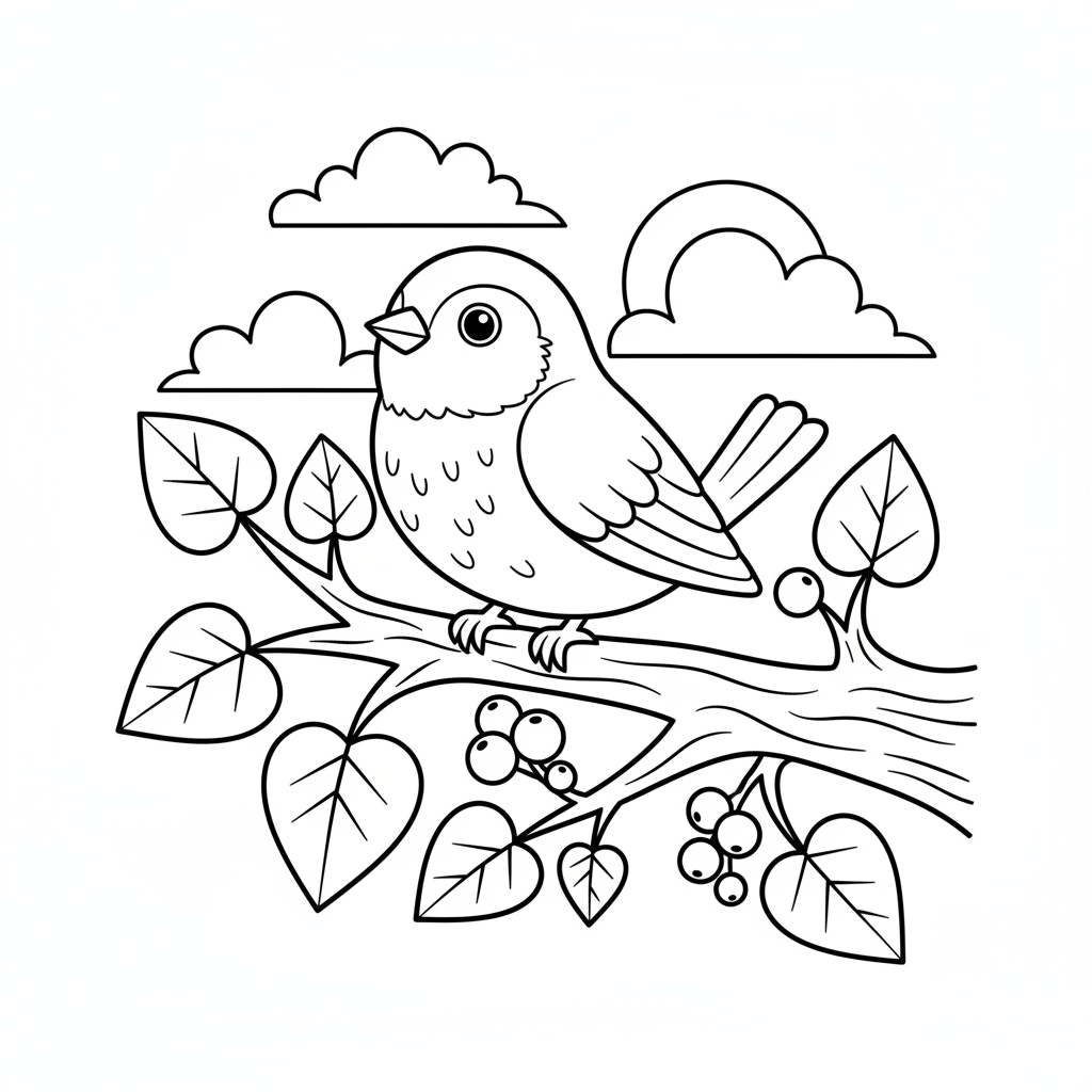 AI Coloring Pages Example 3
