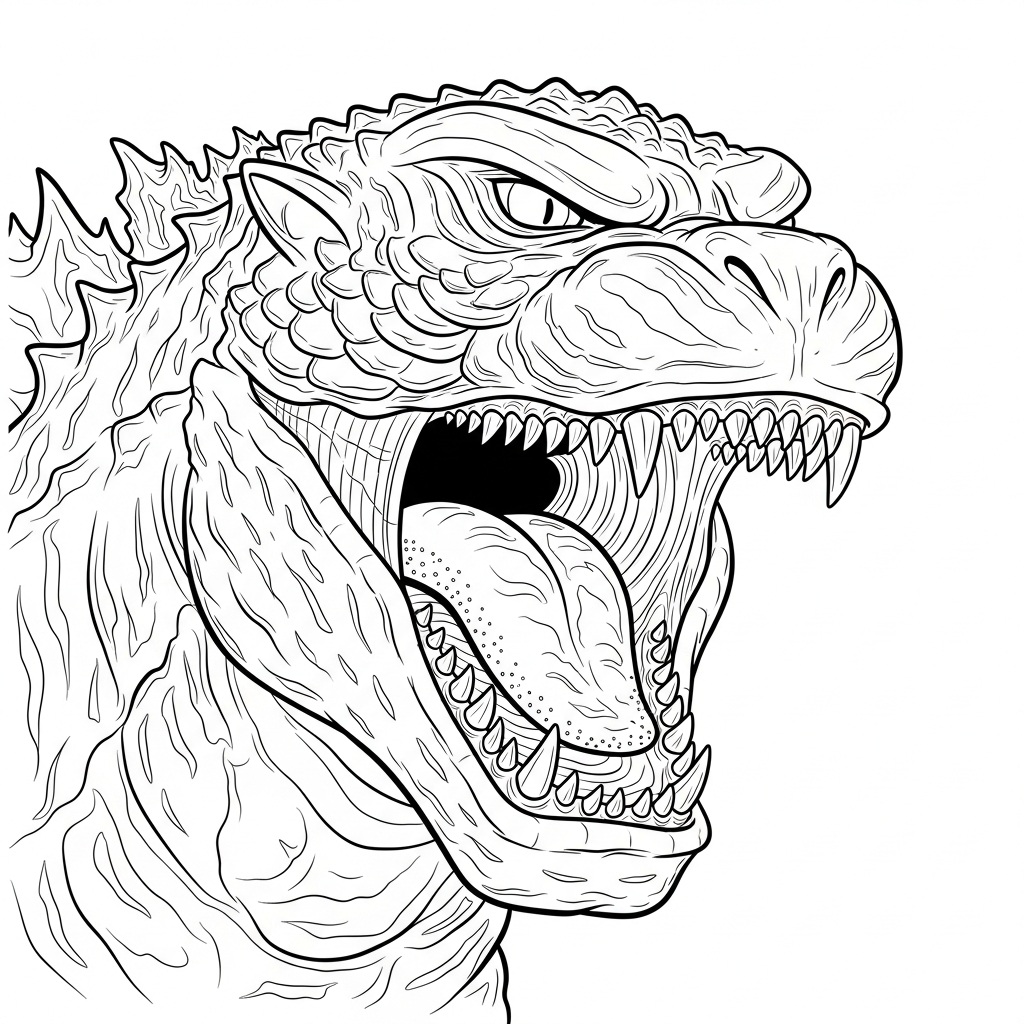 godzilla coloring pages collection