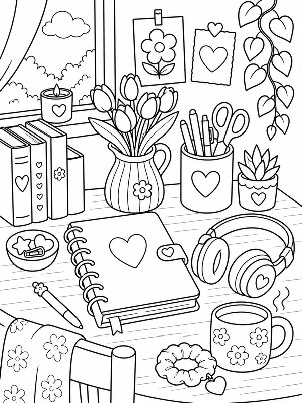 Dibujos de aesthetic para colorear 23