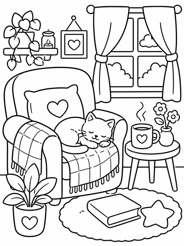 Dibujos de aesthetic para colorear 5