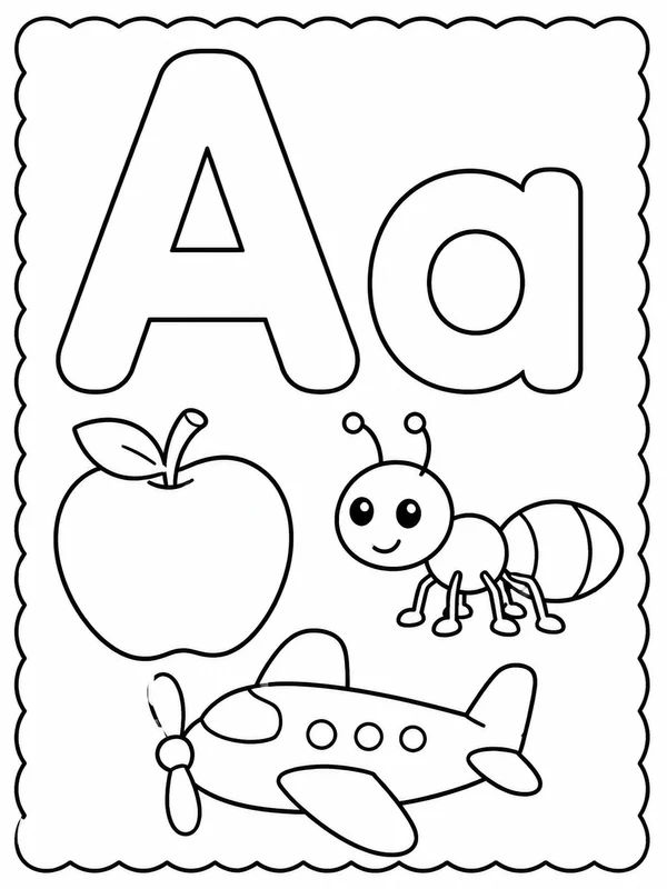 Alphabet Coloring Worksheets printable coloring page printable line art