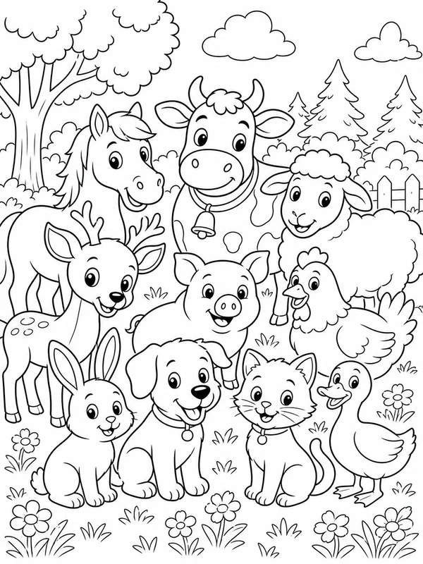 Dibujos de animales para colorear 6