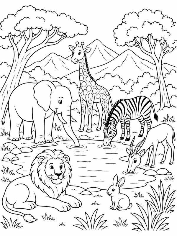 Dibujos de animales para colorear 5