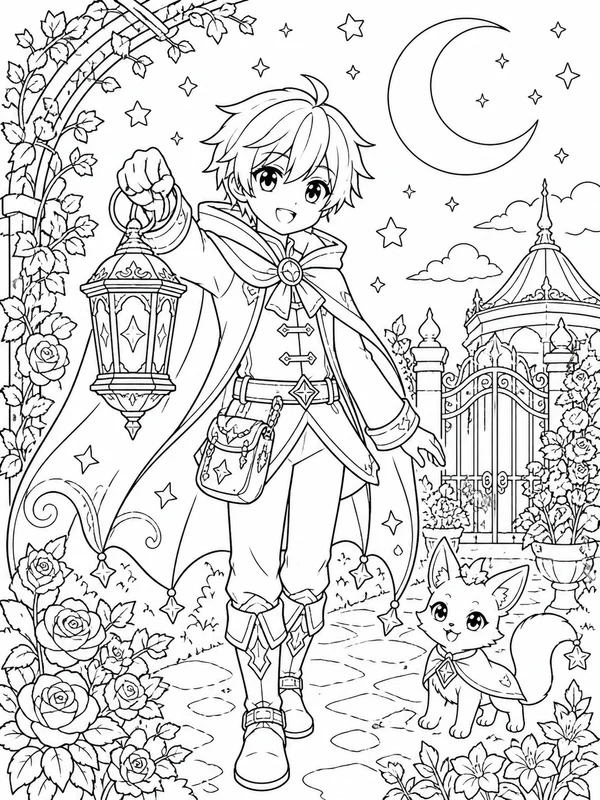 Dibujos de anime para colorear 22