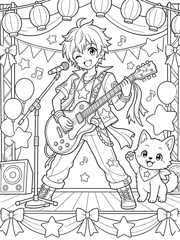 Dibujos de anime para colorear 20