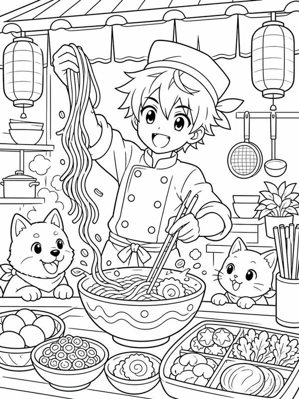 Dibujos de anime para colorear 19