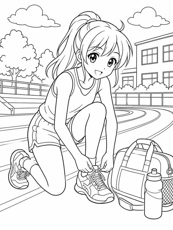 Dibujos de anime para colorear 16