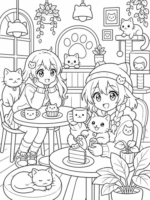 Dibujos de anime para colorear 15