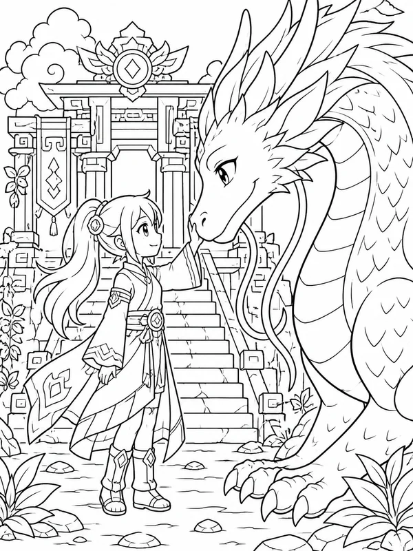 Dibujos de anime para colorear 14
