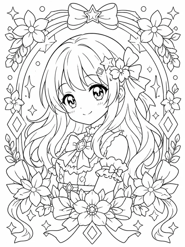 Dibujos de anime para colorear 13
