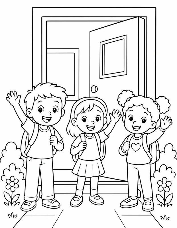 Dibujos de vuelta al cole para colorear 10