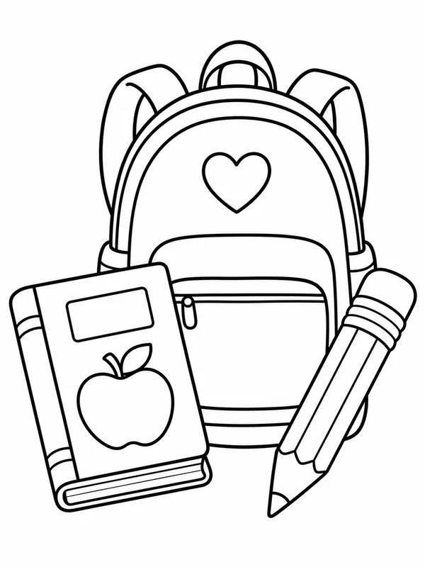 Dibujos de vuelta al cole para colorear 4