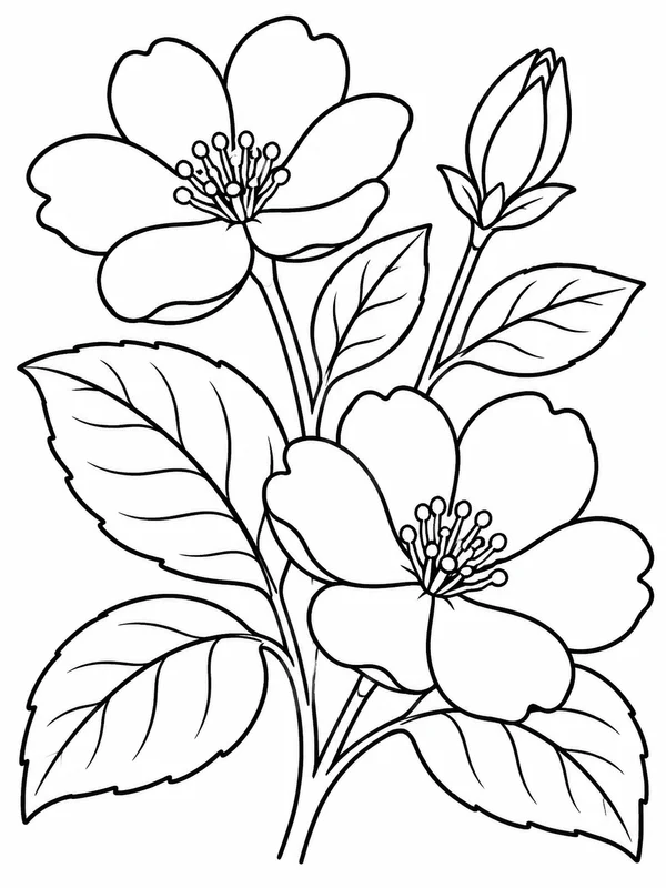 Dibujos botánicos para colorear para adultos 2