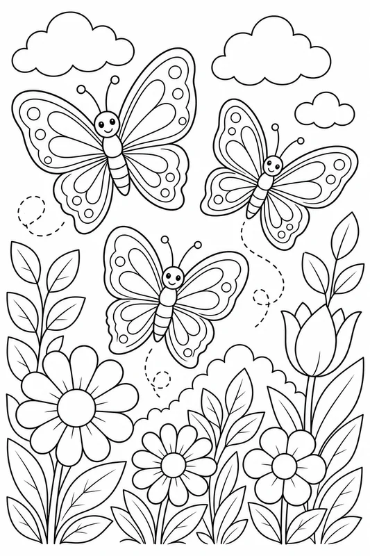 Dibujos de mariposas para colorear 19
