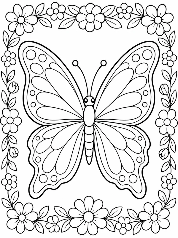 Dibujos de mariposas para colorear 11