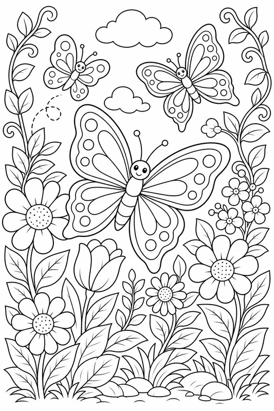 Dibujos de mariposas para colorear 14