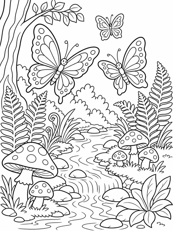 Dibujos de mariposas para colorear 6