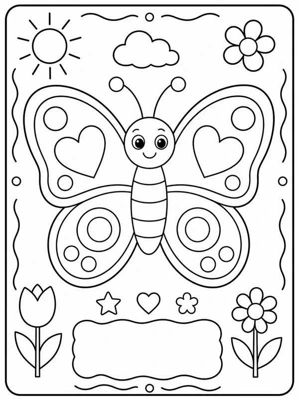 Dibujos de mariposas para colorear 15