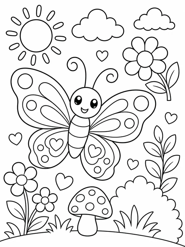 Dibujos de mariposas para colorear 13