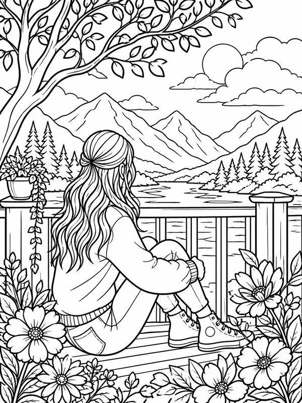 Dibujos para colorear para adolescentes 1