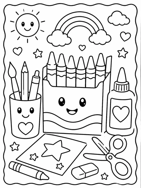 Crayola printable coloring page printable line art