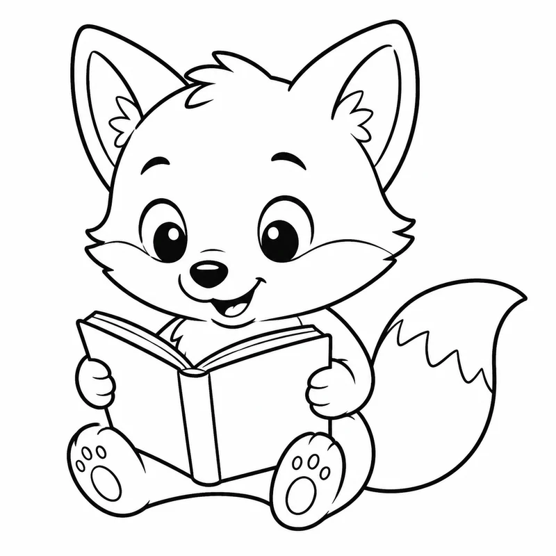 Dibujos de animales adorables para colorear 12