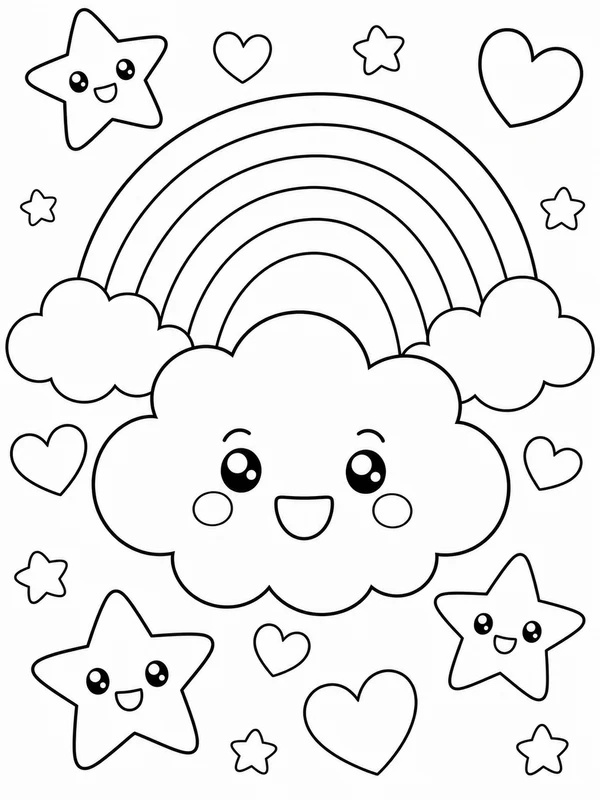 Dibujos de diseños adorables para colorear 12