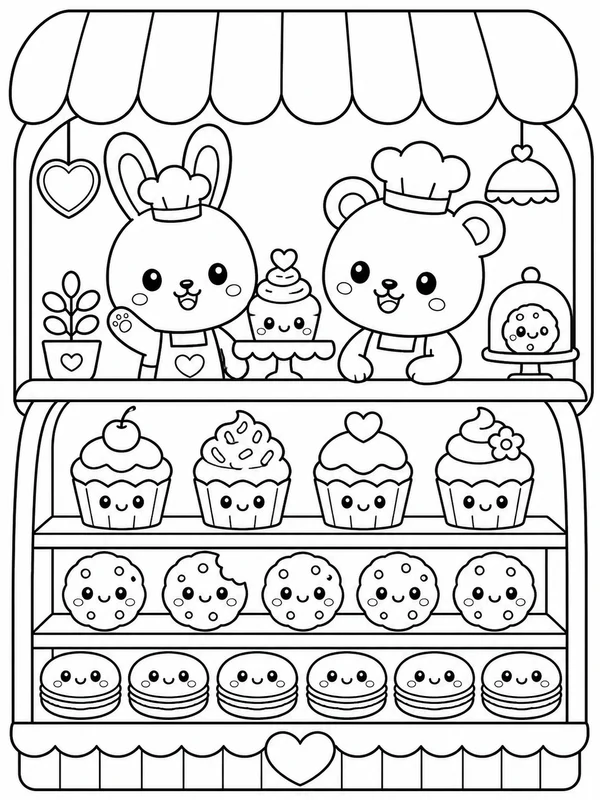 Dibujos de diseños adorables para colorear 8